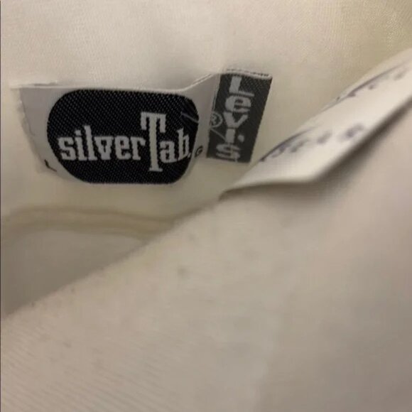 NWT Levi's Silver Tab Western Style White Cotton shirt/tee size L - Picture 10 of 10